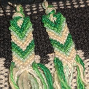 Homemade Macrame Earrings